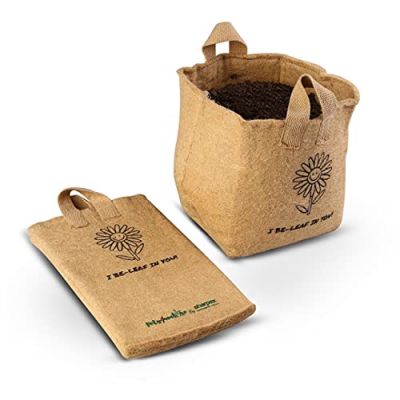Small Hanging Jute Bags - Brown - Pack of 5 (CO5-JB-S-001)
