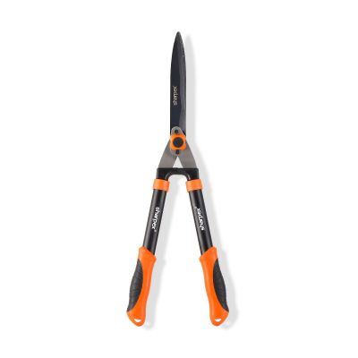10 Inch Carbon Steel with Teflon Coated Wavy Blade Hedge Shear, Sharp Blade Scissor with Aluminum Handle
