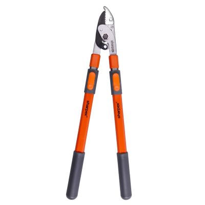 Sharpex Razor sharp Carbon Steel Blade Anvil Lopper with Telescopic Handle, 2-Inch Cutting Capacity, Professional Extendable Garden Lopper - Pruning Tool (Orange) (AL-T-fba)