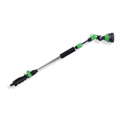 Watering Wand with ABS Plastic Nozzle Spray ,6 Adjustable Watering Patterns, Slip Resistant for Watering Plants, Lawn & Garden, Washing Cars