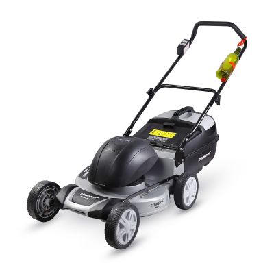 Sharpex 1800W Electric Lawn Mower 18 Inch Blade | Grass Cutting Machine with 70L Grass Catcher Box | Adjustable Height Lawn Mower Electric for Garden, Yard, and Farm (Single Phase 2.5HP motor, Grey)