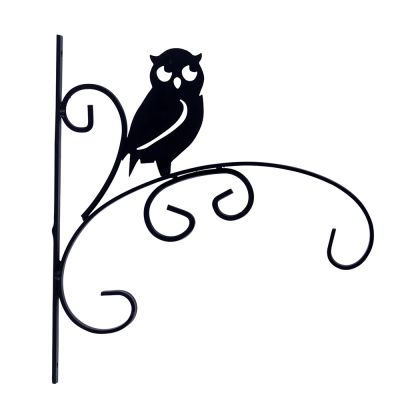 Bracket Owl Shape - Black  (BRK-BL-004)