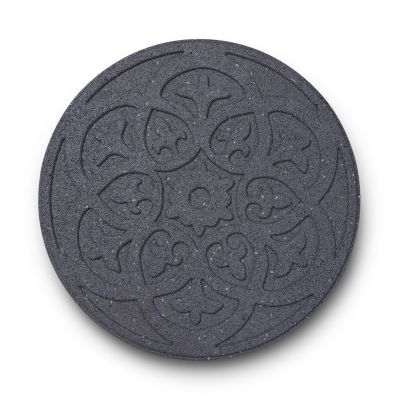 Sharpex Stepping Stones for Garden Scroll Grey Design  Decorative Walkway for Outdoor Pathway, Lawn, Yard, Home, Landscaping Perfect Personalized Stepping Stones for Outdoor Pathway(SS-S-G-004)