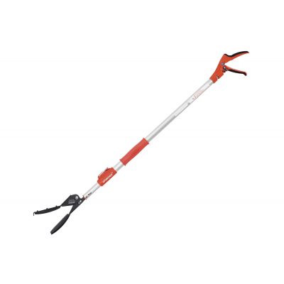 Sharpex 5.2 Feet Long Reach Heavy Duty Telescopic Catcher Garden Picker Tool, Aluminum Grabber Stick (Orange, Pack of 1)