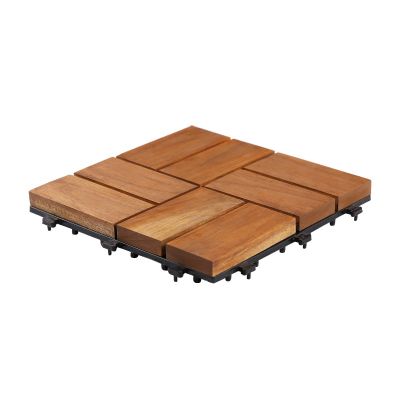 Teak Wood Deck Tiles - Brown  (TIL-BR-015)