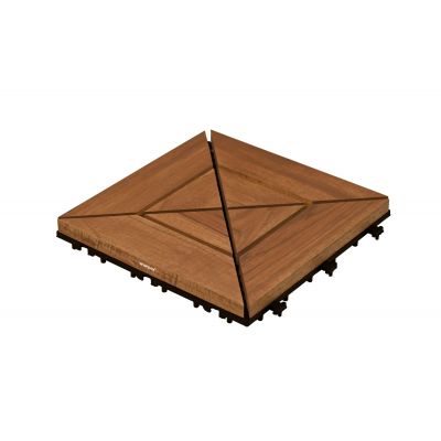 Teak Wood Deck Tiles - Brown (TIL-BR-017)