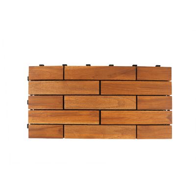 Teak Wood Deck Tiles - Brown (TIL-BR-019)